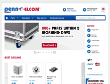 Tablet Screenshot of flightcase-parts.com